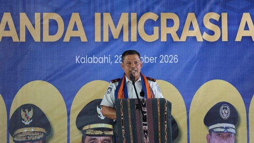 Suasana saat peresmian Beranda Imigrasi di Kabupaten Alor, Nusa Tenggara Timur (NTT) pada Rabu (28/10/2026).  Foto: Humas Kanwil Ditjen NTT.