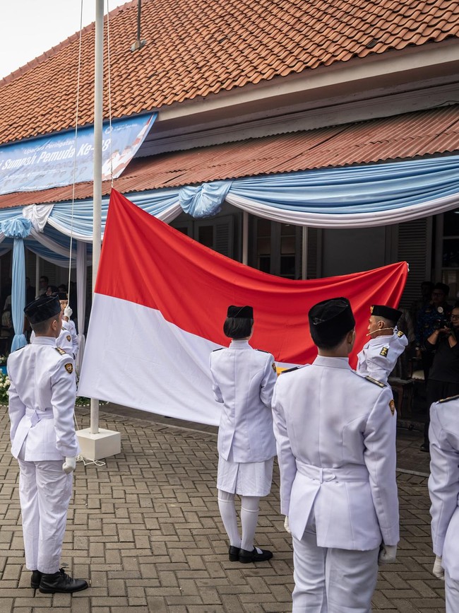 Upacara Sumpah Pemuda ke-98 di Museum Sumpah Pemuda