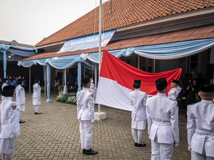 Upacara Sumpah Pemuda ke-98 di Museum Sumpah Pemuda
