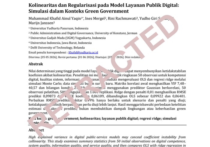 Artikel yang akhirnya ditarik oleh editor jurnal Ekliptika