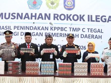Bea Cukai Tegal-Pemkab Brebes Berantas Rokok-Miras Ilegal Senilai Rp 7,93 M