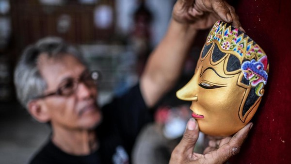 Dari Bantul Mendunia, Kerajinan Topeng Dibanderol hingga Rp60 Juta