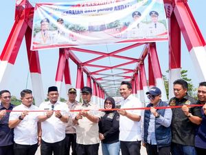 Gubernur Sulsel Resmikan Jembatan Salujambu Andalan di Luwu