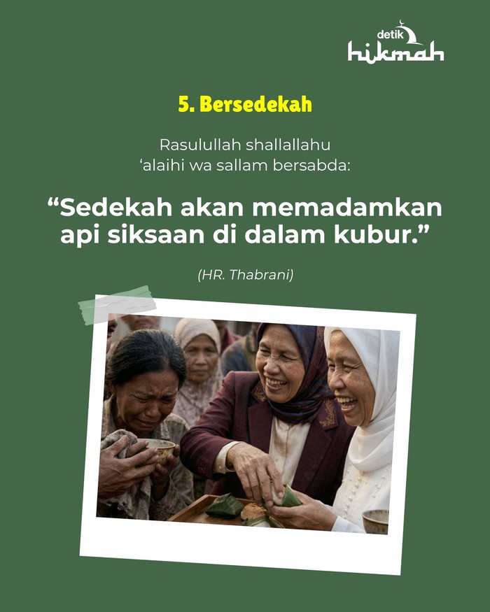 Infografis amalan agar jasad tak tersentuh api neraka Infografis amalan agar jasad tak tersentuh api neraka
