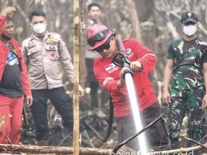 Meski Sempat Hujan Dua Hari, Petugas Masih Sisir Titik Berasap di TNTP