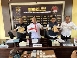 Polisi Ungkap 2,3 Kg Sabu di Kendari, 6 Tersangka Ditangkap