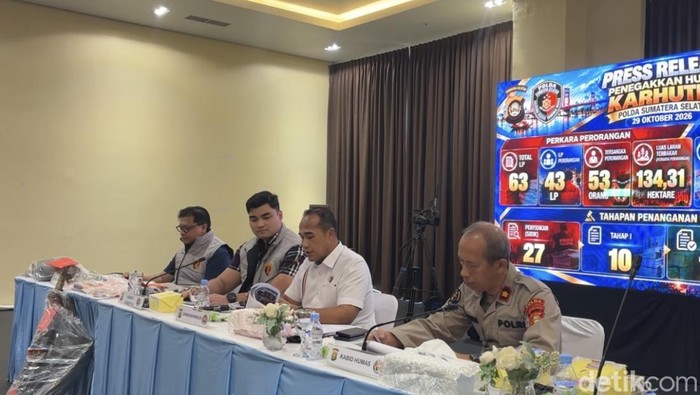 Polisi menjelaskan penambahan kasus karhutla di Sumatera Selatan