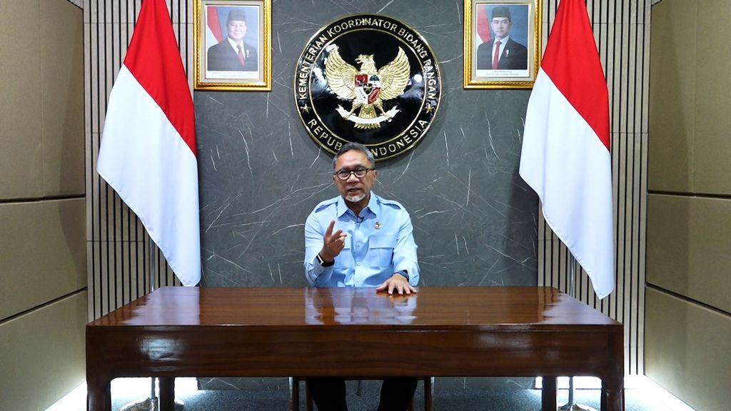 Menteri Koordinator Bidang Pangan RI Zulkfli Hasan meyampaikan pemaparannya dalam acara World Food Day ”Inovasi untuk Kedaulatan Pangan Indonesia” di Jakarta, Jumat (30/10/2026). (Tangkapan layar CNBC TV)