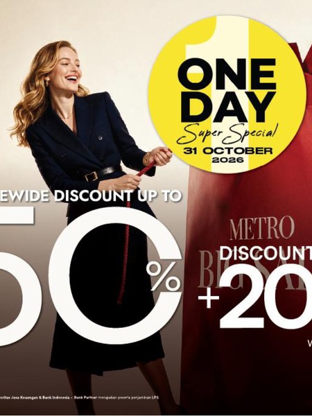 METRO BIG SALE One Day Super Special Serbu Diskon Hingga 50% dari Brand Ternama METRO BIG SALE One Day Super Special Serbu Diskon Hingga 50% dari Brand Ternama