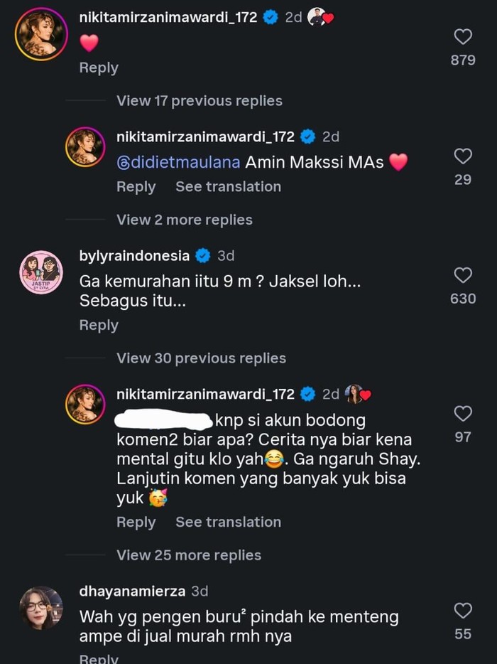 Nikita Mirzani Nikita Mirzani jawab netizen