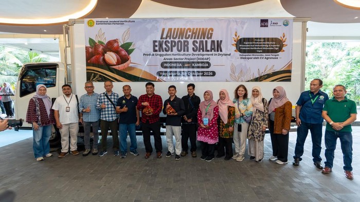 Pelepasan perdana ekspor komoditi salak di The Alana Yogyakarta Hotel & Convention Center, Sleman, Jumat (30/10/2026).