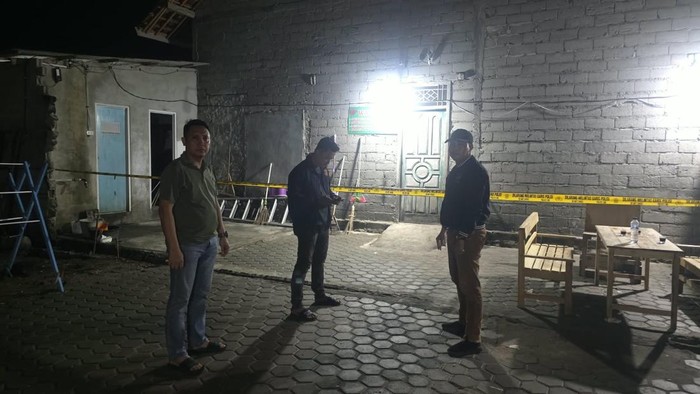 Polisi mendatangi lokasi pembunuhan di Lampung Timur