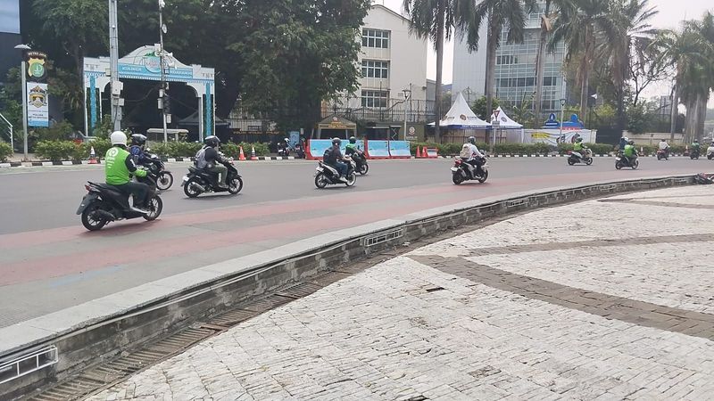 Water Barrier Le Minerale di Bundaran HI Sudah Ada Sebelum 29 Oktober