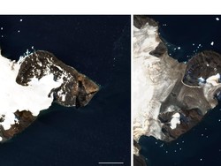 Wajah Tengkorak Muncul di Antartika dalam Citra Satelit NASA