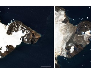 Wajah Tengkorak Muncul di Antartika dalam Citra Satelit NASA