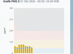 Kualitas Udara Palembang Memburuk, Sabtu Pagi Masuk Kategori Tidak Sehat