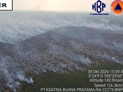 4 Helikopter WB Dikerahkan Padamkan Karhutla di OKI dan Muara Enim