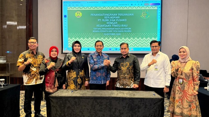 MoU PT BSP dengan Kejati Riau (Dok Ist)