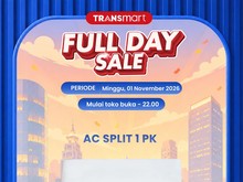 Transmart Full Day Sale Obral AC Split 1PK, Kasih Diskon Hingga Rp 1,7 Juta!