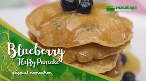 Blueberry Fluffly Pancake untuk Buka Puasa