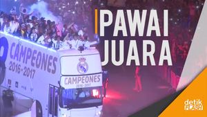 Pesta Kemenangan Real Madrid, Sergio Ramos Cium Patung Cibeles