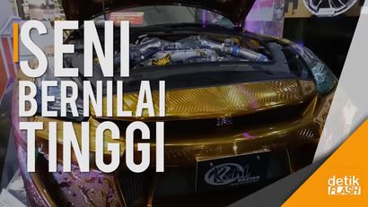 Modifikasi Nissan GT-R Berlapis Emas yang Bikin Terpukau
