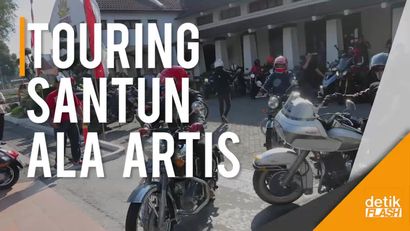 Belasan Artis Gelar Touring, Ajarkan Budaya Santun di Jalanan