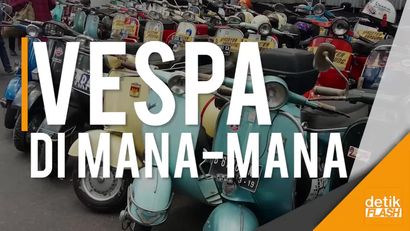 Mabuk Vespa di Indonesia Scooter Festival