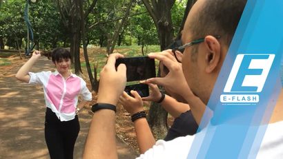 Menjajal Mi A1 bareng Vanka JKT48