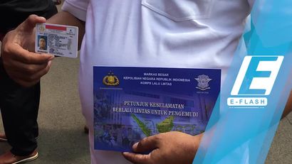 Ratusan Pengemudi Taksi Online Bikin SIM A Umum