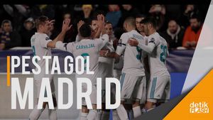 Pesta 6 Gol, Madrid Lolos 16 Besar Liga Champions 
