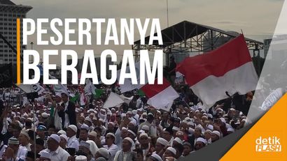 Antusiasnya Warga Luar Jakarta Ikuti Reuni 212 di Monas