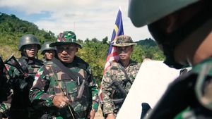Patroli Patok Menyusuri Perbatasan RI-Malaysia di Entikong