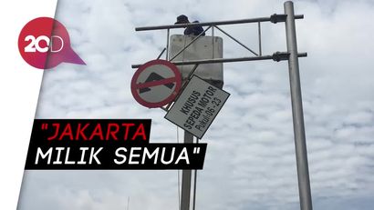Rambu Larangan Motor di Jalan Thamrin Dicabut, Ini Respons Warga   