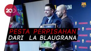 Momen Perpisahan Mascherano dengan El Barca