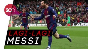 Tendangan Bebas Sensasional Messi Kalahkan Atletico