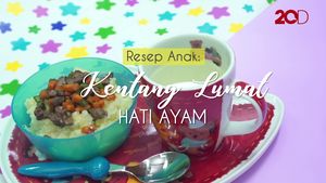 Menu Anak: Kentang Lumat Hati Ayam
