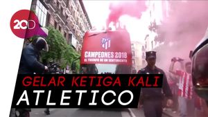 Tumpah Ruah! Kemeriahan Parade Juara Liga Europa Atletico Madrid