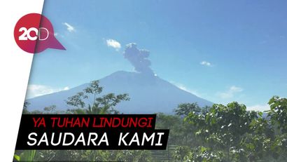 Gunung Agung Kembali Meletus, Netizen Panjatkan Doa