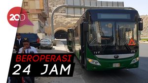 Ini Nih Bus Shalawat Andalan Jemaah Haji Indonesia di Mekah