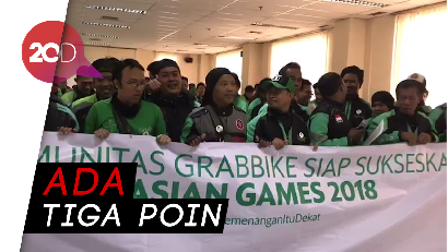 Deklarasi 150 Driver GrabBike Dukung Asian Games 2018
