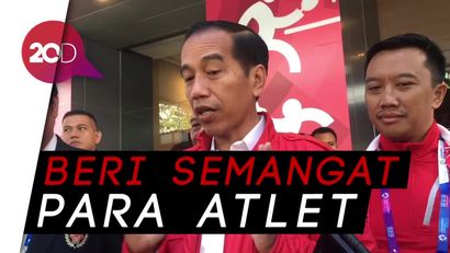 Saat Jokowi Saksikan Laga Lifter Eko Yuli di Asian Games