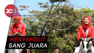  Enam Atlet Silat Peraih Medali Emas Diarak Warga Garut