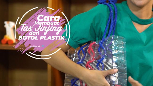  Cara  Membuat  Tas  Jinjing dari  Botol Plastik 