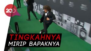 Tingkah Anak Marcelo Kolongin Orang di Red Carpet