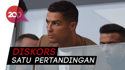 Saat CR7 Menyaksikan Kemenangan Juve dari Kursi Penonton