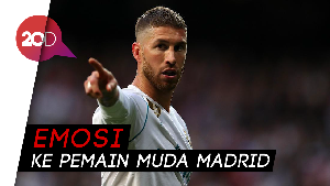 Sergio Ramos Ngamuk saat Latihan