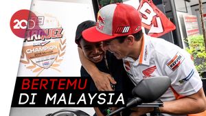 Senyum Bocah Komentator MotoGP Indonesia bareng Marquez