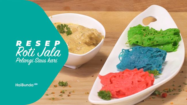  Resep  Roti  Jala  Pelangi Saus Kari