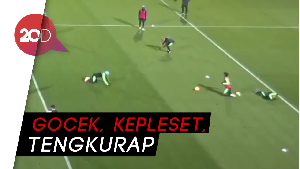 Tingkah Kocak Leroy Sane dan Sterling Saat latihan